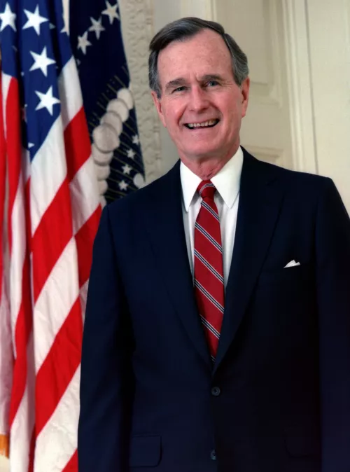 Official portrait for President George H.W. Bush, 1989.