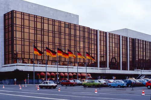 The Palace of the Republic (Palast der Republik) in Berlin