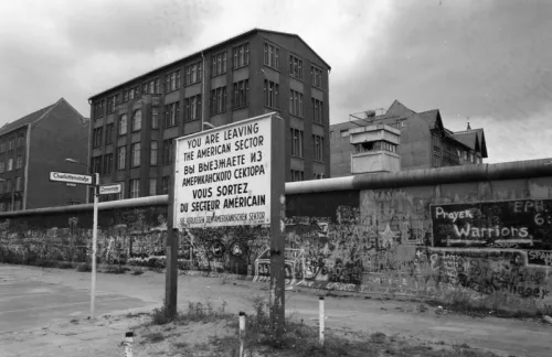 Berlin Wall between Mitte and Kreuzberg